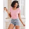 Ekouaer Pajama Sets Lounge Sets for Women 2 Piece Short Sleeve Tops and Shorts Comfy Pjs Sleepwear, S-XXL(Light Pink)