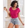 Ekouaer Pajama Sets Lounge Sets for Women 2 Piece Short Sleeve Tops and Shorts Comfy Pjs Sleepwear, S-XXL(Rosy Pink)