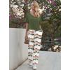 Ekouaer Pajama Sets for Women 2 Piece Lounge Set Short Sleeve Tops and Long Pants Soft Comfy Pjs Sleepwear Outfits S-XXL(Ombre Green)