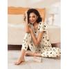 Ekouaer Pajama Sets for Women 2 Piece Lounge Sets Short Sleeve Pullover Top and Jogger Pants Pjs Sleepwear Tracksuit S-XXL(Apricot Butterfly)
