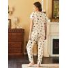 Ekouaer Pajama Sets for Women 2 Piece Lounge Sets Short Sleeve Pullover Top and Jogger Pants Pjs Sleepwear Tracksuit S-XXL(Apricot Butterfly)