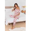Ekouaer Pajamas for Women Set 2 Piece Comfy Loungewear, Lightweight Pjs Sleepwear, Short Sleeve Top & Long Pants with Pockets