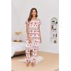 Ekouaer Pajamas for Women Set 2 Piece Comfy Loungewear, Lightweight Pjs Sleepwear, Short Sleeve Top & Long Pants with Pockets