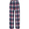 Ekouaer Boys Sleepwear Pant Long Pajamas Pants Plaid Pj Pant Elastic Waist Bottoms(Pattern 611)