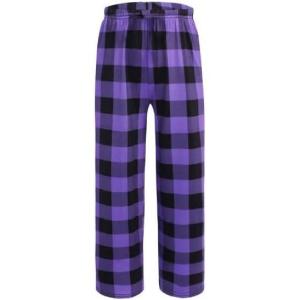 Ekouaer Boys Sleepwear Pant Long Pajamas Pants Plaid Pj Pant Elastic Waist Bottoms(Pattern6)