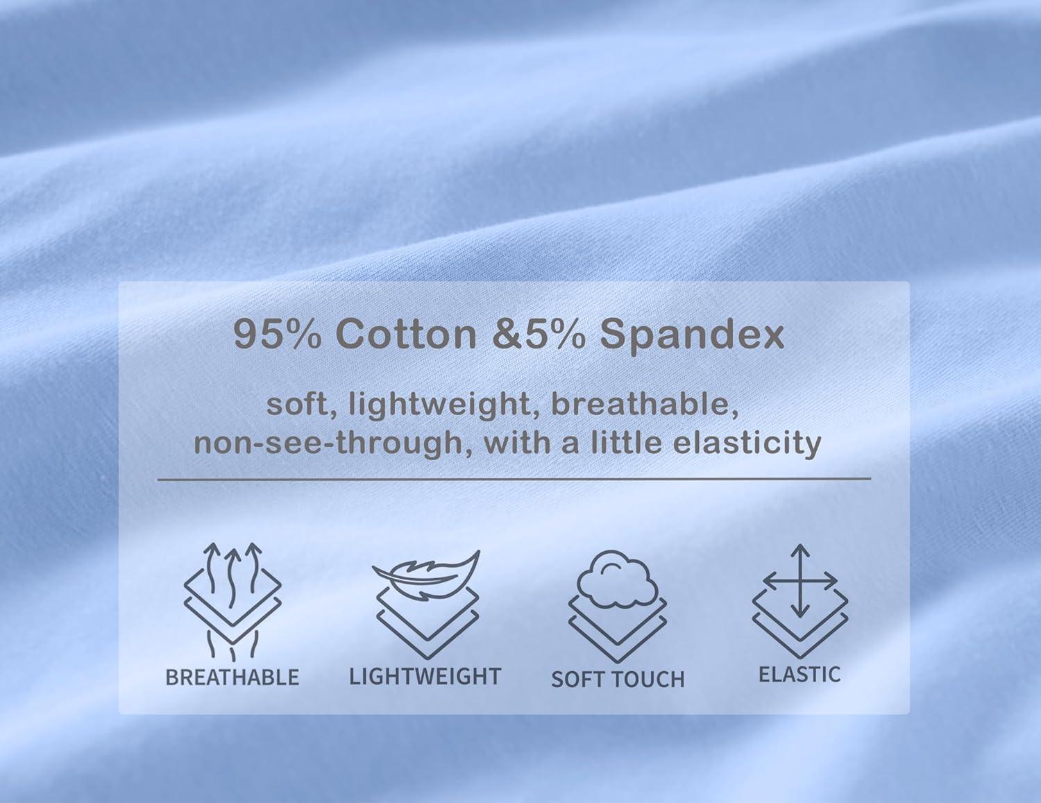 imageEkouaer Nightgown for Women Cotton Long Night Gown Short Sleeve Nightdress with Pockets Button Sleepshirt Soft SleepwearLight Blue