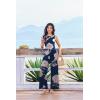Ekouaer Jumpsuits for Women One Piece Jumpsuit Wide Leg Sleeveless Crewneck Casual Womens Romper Jumpers With Pockets 2026(Pink Floral Navy)