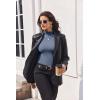 Ekouaer Turtleneck Shirt Women Long Sleeve Mock Neck Slim Fit Tops Thermal Base Layer Soft Lightweight Stretch Undershirts(Gray Blue)