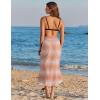 Ekouaer Women Sarong Chiffon Bathing Suit Cover Up Long Beach Bikini Wraps Sheer Swim Suit Coverup 2026 Pareo for Women(Brown Gradient)