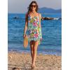 Ekouaer Women Sarong Chiffon Bathing Suit Cover Up Long Beach Bikini Wraps Sheer Swim Suit Coverup 2026 Pareo for Women(Colorful Leaves)