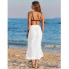 Ekouaer Women Sarong Chiffon Bathing Suit Cover Up Long Beach Bikini Wraps Sheer Swim Suit Coverup 2026 Pareo for Women(Pure White)