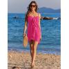 Ekouaer Women Sarong Chiffon Bathing Suit Cover Up Long Beach Bikini Wraps Sheer Swim Suit Coverup 2026 Pareo for Women(Rose)