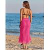 Ekouaer Women Sarong Chiffon Bathing Suit Cover Up Long Beach Bikini Wraps Sheer Swim Suit Coverup 2026 Pareo for Women(Rose)