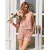 Ekouaer Womens Sleeveless Pajamas Set Casual Sleepwear Soft Pj Sets Tank Top and Shorts 2 Piece Loungewear for Summer S-XXL(Dusty Pink)