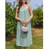 Ekouaer Nightgowns for Women Cotton Long Night Gown Sleeveless Sleep Dress Victorian Nightdress Ladies Sleepwear S-XXXL(Green White Florals)