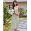 Ekouaer Nightgowns for Women Cotton Long Night Gown Sleeveless Sleep Dress Victorian Nightdress Ladies Sleepwear S-XXXL(Light Green)