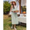 Ekouaer Nightgowns for Women Cotton Long Night Gown Sleeveless Sleep Dress Victorian Nightdress Ladies Sleepwear S-XXXL(Light Green)