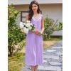 Ekouaer Nightgowns for Women Cotton Long Night Gown Sleeveless Sleep Dress Victorian Nightdress Ladies Sleepwear S-XXXL(Light Purple)