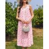 Ekouaer Nightgowns for Women Cotton Long Night Gown Sleeveless Sleep Dress Victorian Nightdress Ladies Sleepwear S-XXXL(Pink Florals)