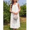 Ekouaer Nightgowns for Women Cotton Long Night Gown Sleeveless Sleep Dress Victorian Nightdress Ladies Sleepwear S-XXXL(White Pink & Lilac Florals)