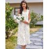 Ekouaer Nightgowns for Women Cotton Long Night Gown Sleeveless Sleep Dress Victorian Nightdress Ladies Sleepwear S-XXXL(White Pink & Lilac Florals)