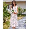 Ekouaer Nightgowns for Women Cotton Long Night Gown Sleeveless Sleep Dress Victorian Nightdress Ladies Sleepwear S-XXXL(White Pink Line Florals)