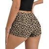 Ekouaer Womens Fold Over Shorts Sexy Low Waist Lounge Shorts Y2K Pajama Micro Bottoms Summer Foldover Sleep Shorts(Leopard)