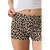Ekouaer Womens Fold Over Shorts Sexy Low Waist Lounge Shorts Y2K Pajama Micro Bottoms Summer Foldover Sleep Shorts(Leopard)