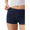 Ekouaer Womens Fold Over Shorts Sexy Low Waist Lounge Shorts Y2K Pajama Micro Bottoms Summer Foldover Sleep Shorts(Navy)