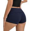 Ekouaer Womens Fold Over Shorts Sexy Low Waist Lounge Shorts Y2K Pajama Micro Bottoms Summer Foldover Sleep Shorts(Navy)