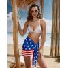 Ekouaer Women’s Short Sarongs Chiffon Cover Ups Sheer Bikini Wraps for Swimwear S-3XL(National Flag)
