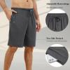 Ekouaer Mens Pajama Shorts Bamboo Rayon Pj Bottoms Soft Sleep Shorts Soft Drawstring Loungewear With Pockets 2 Pack S-3XL(Dark Grey and Army Green(2 Pcs))