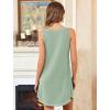 Ekouaer Nightgowns for Women Bamboo Viscose Night Gown Sleeveless Sleepshirt Chemise Sleepwear Tank Sleep Dress S-3XL(Light Green)