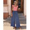 Ekouaer Womens Casual Jumpsuits Summer Boho Outfits Printed Smocked Wide Leg Vacation Jumper With Pockets S-XXL(Star Flag)