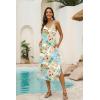 Ekouaer Women’s Swimsuit Beach Cover Up Dress Spaghetti Strap V Neck Swimwear A Line 2026 Bathing Suit Coverups with Pockets(Multicolor Pictorial)