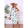 Ekouaer Women’s Swimsuit Beach Cover Up Dress Spaghetti Strap V Neck Swimwear A Line 2026 Bathing Suit Coverups with Pockets(White Sea Turtles)