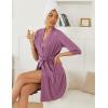 Ekouaer Robes for Women Bathrobe Soft Lightweight Knee Length Loungewear