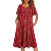 Red Ethnic Style