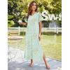 Ekouaer Women’s Full Length Short Sleeve Nightgown(Little Daisy)