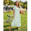 Ekouaer Women’s Full Length Short Sleeve Nightgown(Little Daisy)