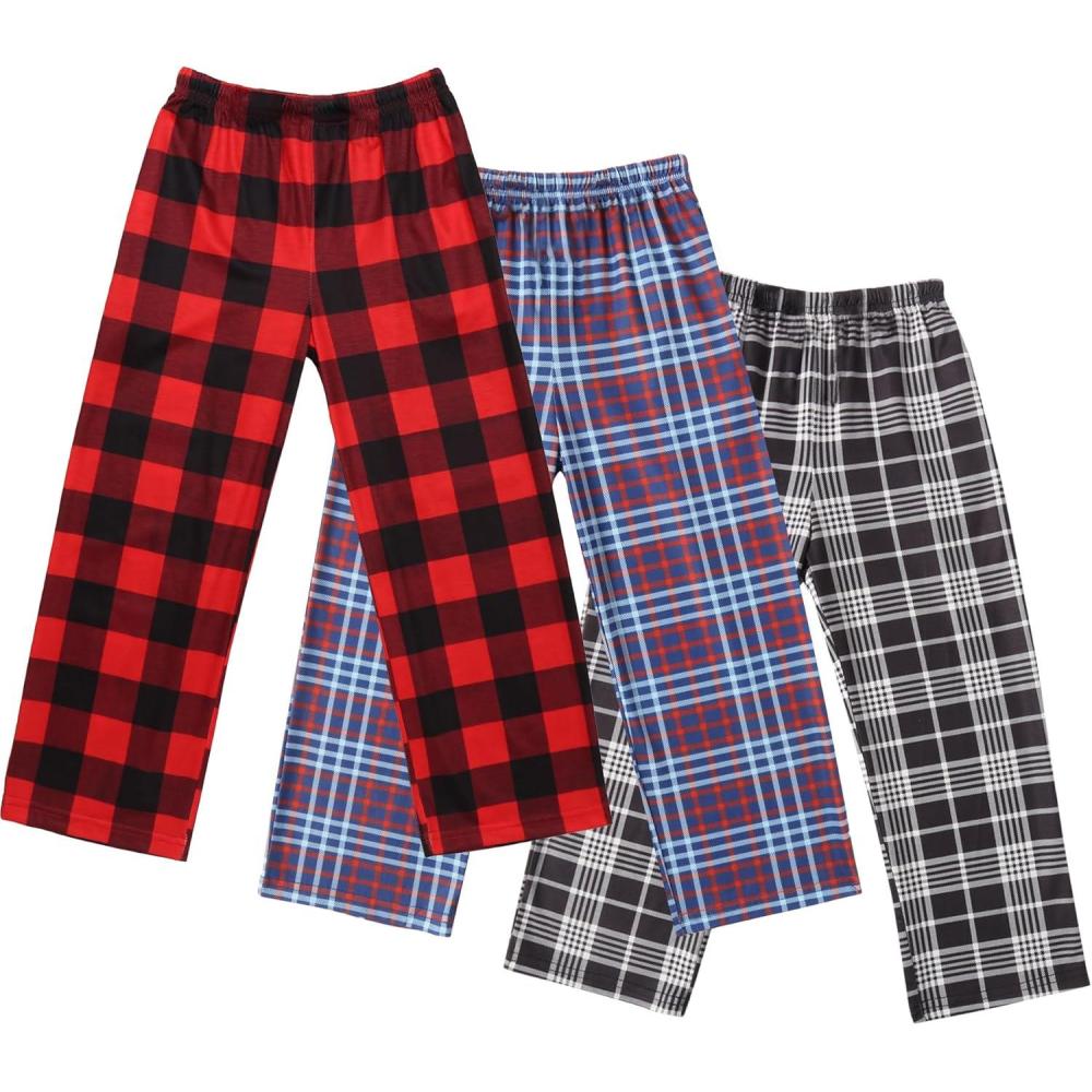 imageEkouaer Boys Pajama Pants 3 Pack Sleep Kids Pajama BottomsPattern 13