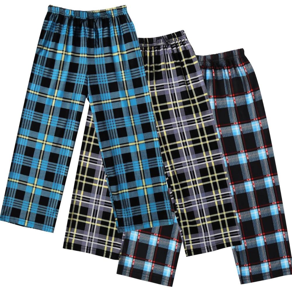 imageEkouaer Boys Pajama Pants 3 Pack Sleep Kids Pajama BottomsPattern 16