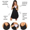 Ekouaer Women 3 in 1 Labor and Delivery/Maternity/Nursing Nightgown Button Down Sleeveless Pregnancy Dress for Breastfeeding(Black)