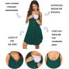 Ekouaer Women 3 in 1 Labor and Delivery/Maternity/Nursing Nightgown Button Down Sleeveless Pregnancy Dress for Breastfeeding(Green)