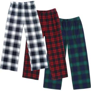Ekouaer Boys Pajama Pants 3 Pack Sleep Kids Pajama Bottoms(B-pattern10)