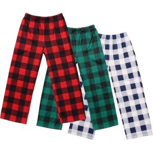 Ekouaer Boys Pajama Pants 3 Pack Sleep Kids Pajama Bottoms(B-pattern11)