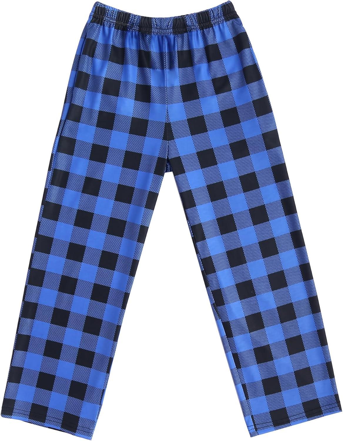 imageEkouaer Boys Pajama Pants Soft Lounge Pants Comfy Plaid Pajama Bottoms Elastic Waist PJS BottomsYarn Dyed Lattice13