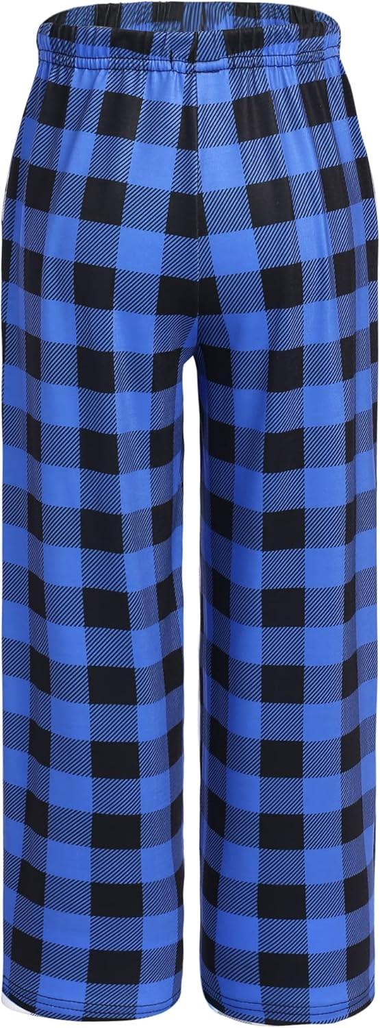 imageEkouaer Boys Pajama Pants Soft Lounge Pants Comfy Plaid Pajama Bottoms Elastic Waist PJS BottomsYarn Dyed Lattice13