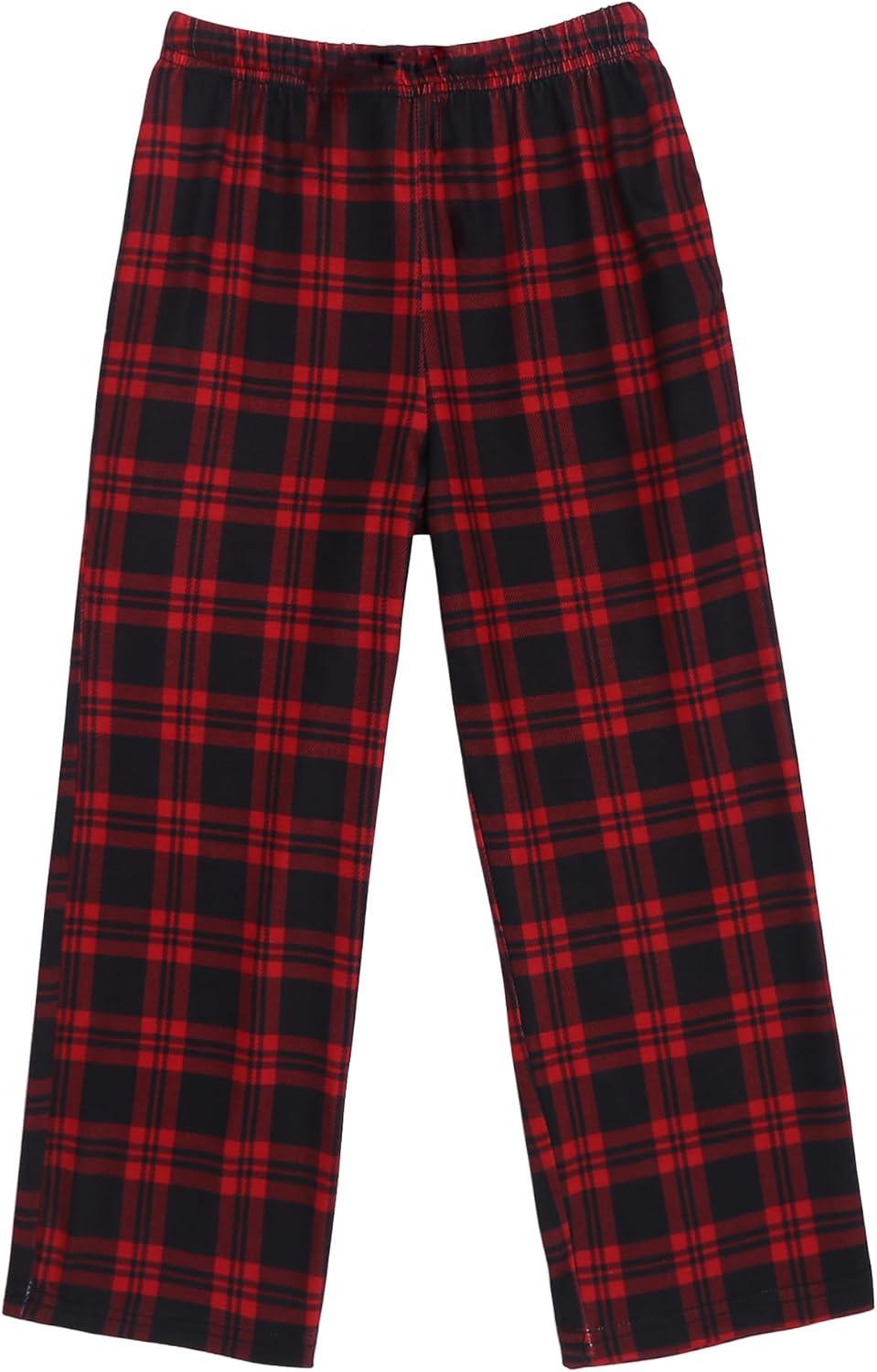 imageEkouaer Boys Pajama Pants Soft Lounge Pants Comfy Plaid Pajama Bottoms Elastic Waist PJS BottomsYarn Dyed Lattice6