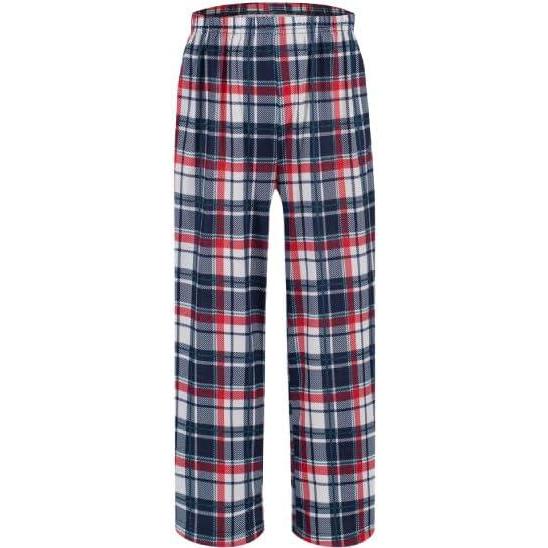 imageEkouaer Boys Pajama Pants Soft Lounge Pants Comfy Plaid Pajama Bottoms Elastic Waist PJS BottomsPattern 611